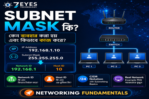 Subnet Mask কি এবং কি কাজে লাগে, Subnet Mask কিভাবে কাজ করে এই সম্পর্কে বিস্তারিত জানবো।